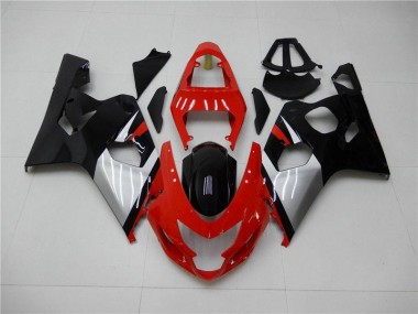 Vermelho Preto Carenagem Moto Suzuki GSXR 600 / 750 K4 04-05