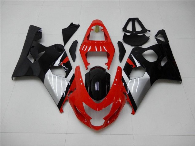 Vermelho Preto Carenagem Moto Suzuki GSXR 600 / 750 K4 04-05 Vermelho Preto Carenagem Moto Suzuki GSXR 600 / 750 K4 04-05