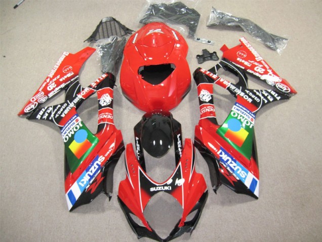 Vermelho Preto Carenagem Moto Suzuki GSXR 600 K4 04-05 Vermelho Preto Carenagem Moto Suzuki GSXR 600 K4 04-05