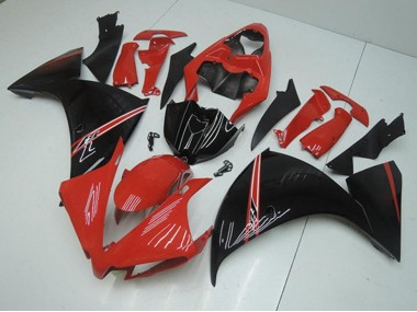 Vermelho Preto Carenagem Moto Yamaha R1 12-14