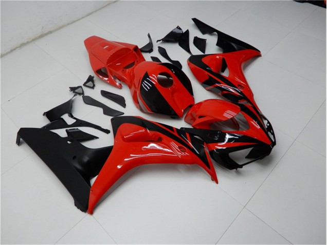 Vermelho Preto Carenagem & Plástico Moto Honda CBR 1000RR 06-07 Vermelho Preto Carenagem & Plástico Moto Honda CBR 1000RR 06-07