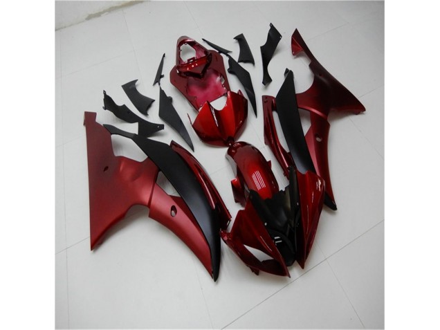Vermelho Preto Carenagem & Plástico Moto Yamaha R6 08-16 Vermelho Preto Carenagem & Plástico Moto Yamaha R6 08-16