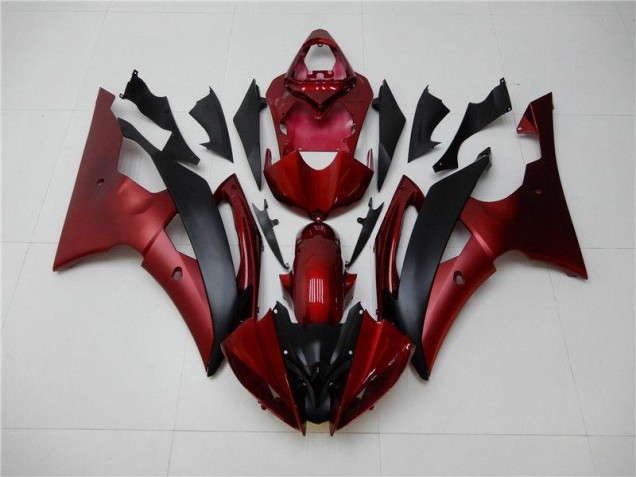 Vermelho Preto Carenagem & Plástico Moto Yamaha R6 08-16 Vermelho Preto Carenagem & Plástico Moto Yamaha R6 08-16