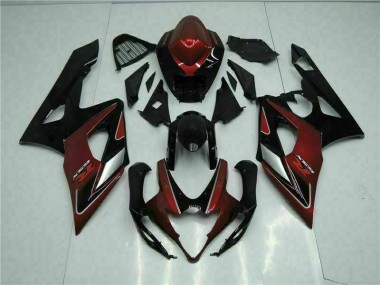 Vermelho Preto Carroçaria Moto Suzuki GSXR 1000 K5 05-06
