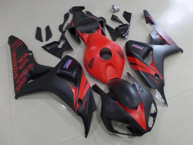 Vermelho & Preto Fosco Carenagem Moto Honda CBR 1000RR 06-07