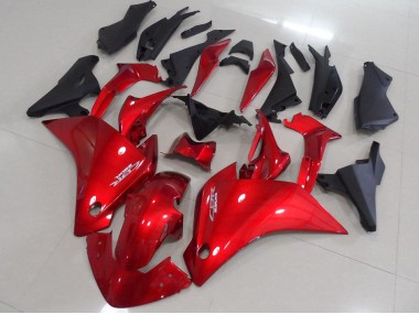 Vermelho Preto Fosco Carenagem Moto Honda CBR 250RR 11-13