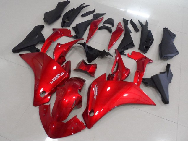 Vermelho Preto Fosco Carenagem Moto Honda CBR 250RR 11-13 Vermelho Preto Fosco Carenagem Moto Honda CBR 250RR 11-13