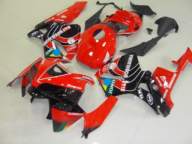 Vermelho Preto Jomo Carenagem Moto Honda CBR 600RR 05-06 Vermelho Preto Jomo Carenagem Moto Honda CBR 600RR 05-06