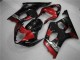Vermelho Preto Kit Carenagem Moto Suzuki GSXR 1000 K3 03-04 Vermelho Preto Kit Carenagem Moto Suzuki GSXR 1000 K3 03-04