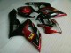 Vermelho Preto Kit Carenagem Moto Suzuki GSXR 1000 K5 05-06 Vermelho Preto Kit Carenagem Moto Suzuki GSXR 1000 K5 05-06