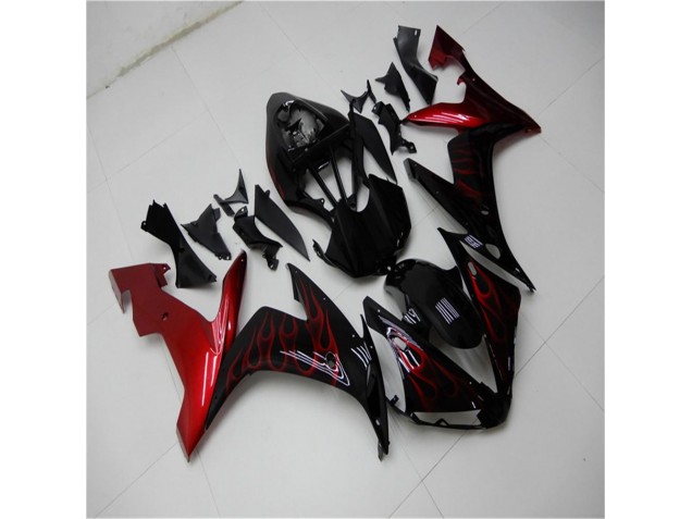 Vermelho Preto Kits Carenagem Moto Yamaha R1 04-06 Vermelho Preto Kits Carenagem Moto Yamaha R1 04-06