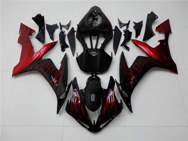 Vermelho Preto Kits Carenagem Moto Yamaha R1 04-06 Vermelho Preto Kits Carenagem Moto Yamaha R1 04-06