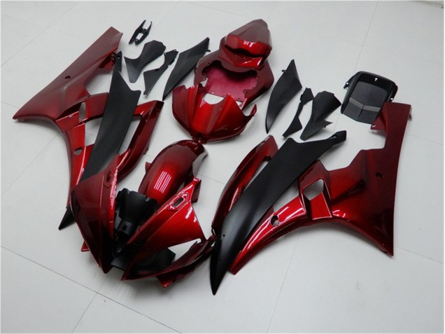 Vermelho Preto Kits Carenagem Moto Yamaha R6 06-07 Vermelho Preto Kits Carenagem Moto Yamaha R6 06-07