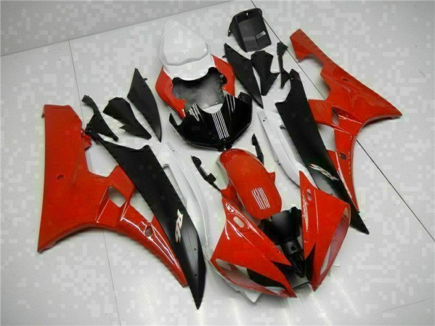 Vermelho Preto Kits Completo Carenagem Moto Yamaha R6 06-07 Vermelho Preto Kits Completo Carenagem Moto Yamaha R6 06-07