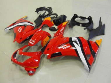 Vermelho Preto Moto Plásticos Kawasaki ZX 250R 08-12