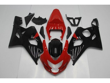 Vermelho Preto Moto Plásticos Suzuki GSXR 750 K4 04-05