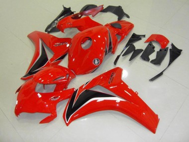 Vermelho Preto Prata Carenagem Moto Honda CBR 1000RR 08-11