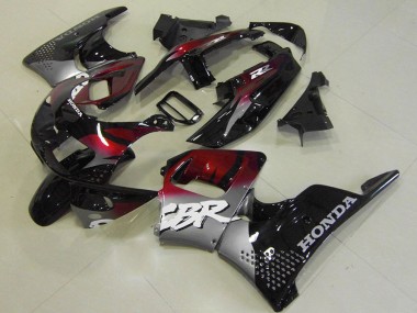 Vermelho Preto Prata Carenagem Moto Honda CBR 900RR 893 96-97