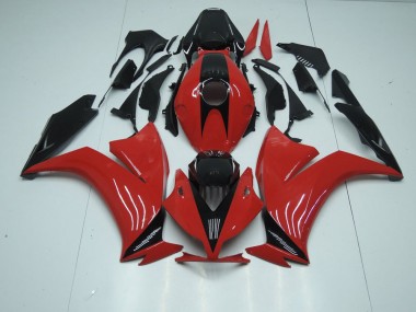 Vermelho Preto & Sem Decalques Carenagem Moto Honda CBR 1000RR 12-16