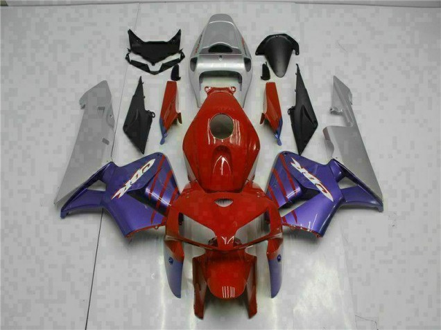 Vermelho Roxo Carenagem Moto Honda CBR 600RR 05-06 Vermelho Roxo Carenagem Moto Honda CBR 600RR 05-06