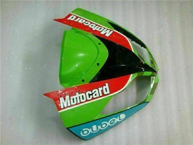 Vermelho Verde Motocard Carenagem Moto Kawasaki ZX6R 09-12 Vermelho Verde Motocard Carenagem Moto Kawasaki ZX6R 09-12