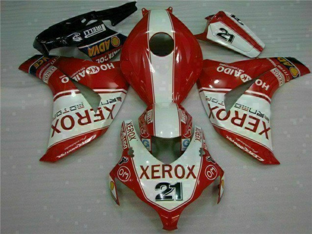Vermelho Xerox 21 Carenagem Moto Honda CBR 1000RR 08-11 Vermelho Xerox 21 Carenagem Moto Honda CBR 1000RR 08-11